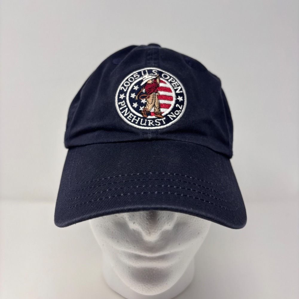 Imperial‎ 2005 US Open Pinehurst No 2 Golf Hat Navy Blue Cotton Adjustable Cap